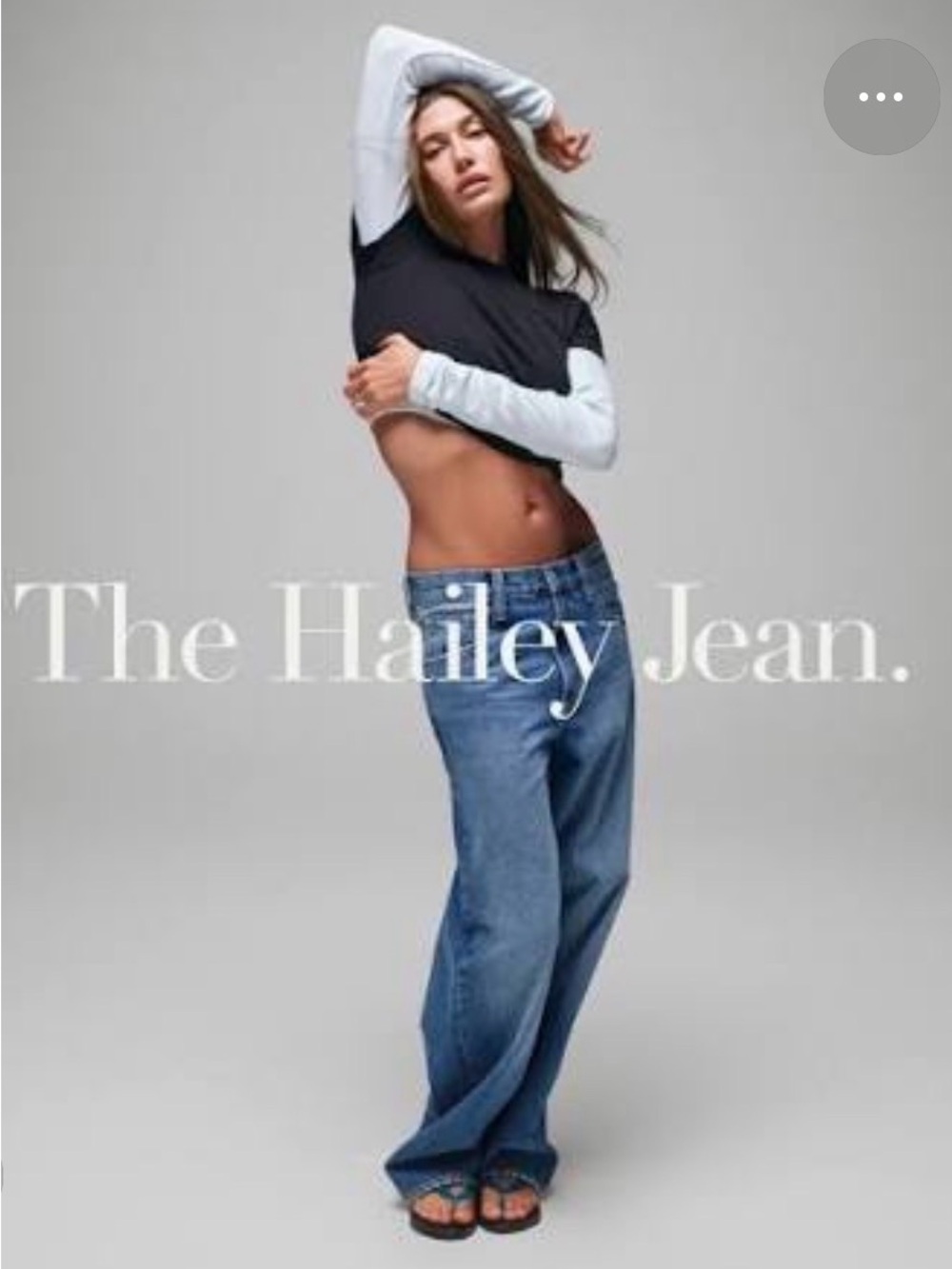 GAP Hailey Wide-Leg Jeans - Mid Blue